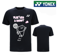 Yonex เสื้อกีฬาแห้งเร็วแบบแห้งเร็ว,ชุดทีมแข่งขันเสื้อซ้อมกีฬาเหงื่อเสื้อกีฬาแห้งเร็วสำหรับทั้งหญิงและชายเสื้อแบดมินตันใหม่2023