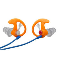 SureFire EP4 Sonic Defenders Plus filtered Earplugs, triple flanged design, reusable, Orange, Medium