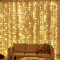 3x36x3m New Year Holidays Garlands LED Wedding Fairy String Light Christmas Outdoor Home Garden Party Curtain Decoration