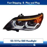✱ Car Styling Head Lamp for BMW E60 2003-2010 LED Auto Headlights Assembly Upgrade High Configure Signal