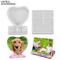 DIY Heart-shaped Square Photo Frame Resin Silicone Mold Crafts Desktop Decoration Epoxy Resin Molds Handicraft Accessories