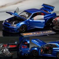 PGM 1:43นิสสัน GTR R34โมเดลรถยนต์