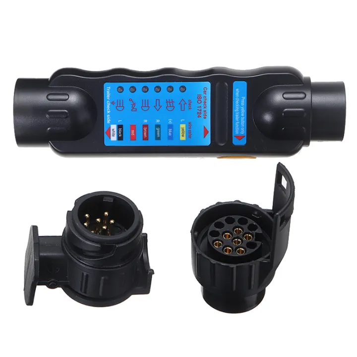 KPL 1pc 7/13 Pin Trailer Caravan Plug Socket Tester 12V Vehicle