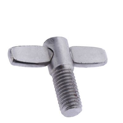 ；‘【； Zinc Alloy Drum Set Cymbal Stand Wing Nut Screw Silver 6Mm Percussion Instrument Parts
