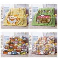 Cat Backyard Neko Atsume อะนิเมะ Flannel Selimut Bulu ห้องนอนบ้านโซฟาโยนผ้าห่มทำความสะอาดได้