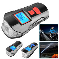 Waterproof Bike Front Handlebar Light USB Charging Bicycle Horn Bike Seatpost Taillight Digital Display Speedometer Bike Light