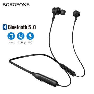 Borofone BE29 ชุดหูฟังบลูทูธไร้สาย 5.0 พร้อมไมโครโฟน สําหรับออกกําลังกาย เล่นกีฬา