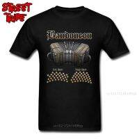 Bandoneon T-Shirt Men Classic Retro Tshirt Punk 2019 Devilhead Skullman Special Fabric T Shirts Heavy Metal Camisa 【Size S-4XL-5XL-6XL】