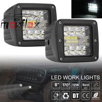 MovFlax 2Pcs 3นิ้ว48W รถ Led Light Bar Work Light น้ำท่วม Led Beams DRL 12V 24V สำหรับรถแทรกเตอร์เรือ4X4รถบรรทุก SUV ATV หมอกโคมไฟ