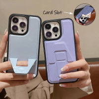 HOCE เคสโทรศัพท์หนังขาตั้งพับได้ระบบแม่เหล็กสำหรับ iPhone 1413 12 11 Pro Max กรอบด้านหลังป้องกันช่องเสียบบัตรดีไซน์ใหม่