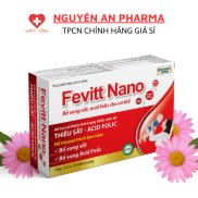 Viên Sắt Fevitt Nano bổ máu, giảm thiếu máu, bổ sung acid folic