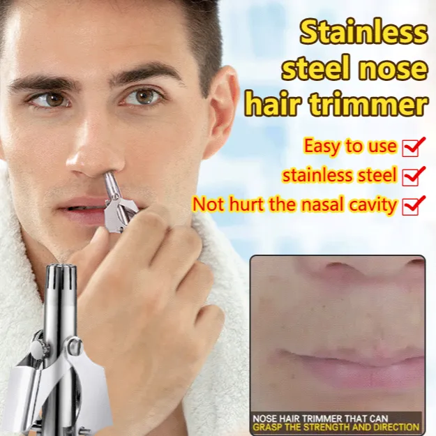 greatfunny Manual Nosehair Trimmer Stainless Steel Trimmer Nose Hair |  Lazada PH