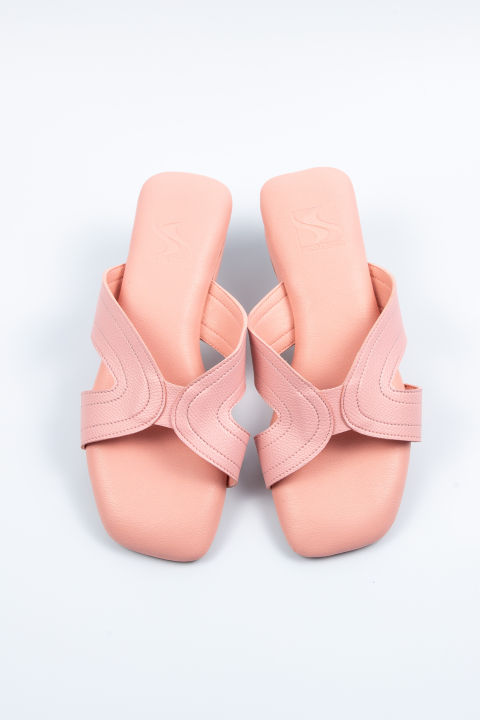 sincera-brand-premium-soft-shoes-รองเท้าแตะ-สีชมพู-หนังนิ่ม-ส้นสูง-1-นิ้ว