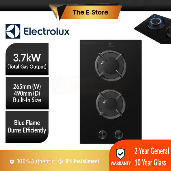 Electrolux Domino 31cm UltimateTaste 300 BuiltIn Glass Hob EHG3241BC