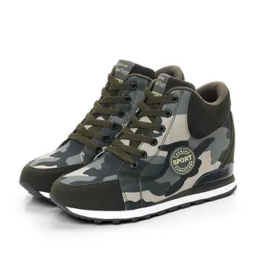 Wedge on sale sneakers camouflage