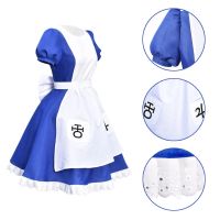 Game Alice Madness Returns Cosplay Costume Halloween Maid Dresses Apron Dress For Women Anime Girls Carnival Dress Up Party