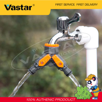 Vastar 2-Way สวนแตะน้ำ S Plitter 1/2 "3/4" หญิงกระทู้สวนท่อ Y ประเภทรดน้ำปรับสวิทช์ควบคุมน้ำวาล์ว