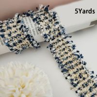 ；‘。、’ 5Yard Lace Trim Sewing Braided Lace Rion DIY Clothes Dress Edge Bag Shoulder Strap Hair Accessories Handmade Sewing Materials