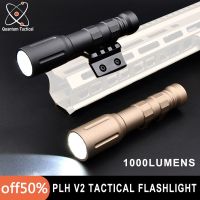 Metal PLHv2 Tactical Flashlight Modlit M600 Weapon Scout Light With Pressure Switch Mount AR15 Hunting Accessories