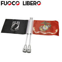 Applicable To Harley Rear Rack American Flag Decoration With Flagpole Xl883 1200 X48 Large Gliding Road King