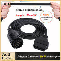 Baitao 10 ขา 16 ขา OBD2 อะแดปเตอร์เชื่อมต่อวินิจฉัยสายเคเบิ้ลสำหรับ BMW ICOM-D รถจักรยานยนต์และรถมอเตอร์ไซด์