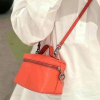Longchamp Bag womens fashion cosmetic bag portable shoulder Messenger bag small square bag mini casual all-match small box