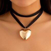 【CC】♞◎◎ Corinada Exaggerated Oversized Pendant Choker for Multilayer Goth Clavicle Wed Jewelry