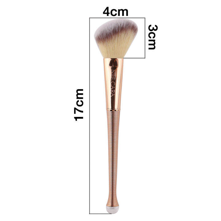 nee-cara-นีคาร่า-แปรงแต่งหน้า-แปรงปัดแก้ม-แปรงหัวตัดเฉียง-n880-angled-brush