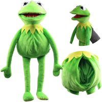 PANUCCI ของขวัญวันเกิด16/40/60ซม. สำหรับเด็กหุ่นมือสัตว์กบของเล่นตุ๊กตา Kermit กบ The Muppet แสดงตุ๊กตาตุ๊กตา