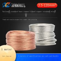 Support wholesale Copper strand ground wire bare copper braided round wire soft conductive strip tinned 2.5/4/6/10/16/25/357 square