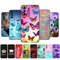 Case For realme GT 5G 2021 6.43inch (RMX2202) Case Back Phone Cover Protective Soft Silicone Black Tpu king queen tiger