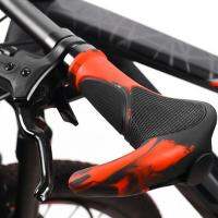 ปลอกแฮนด์จักรยาน Soft Bicycle Handle Grips TPR Bicycle Handle Cover Shock-Absorbing And Comfortable Ergonomic Design For Mountain