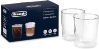 DeLonghi DLSC318 13.5 FL oz Thermal Glasses, Thermal Double Wall Glasses, Set of 2 (400ml x 2ea)