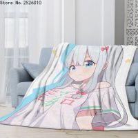 Eromanga Sensei 3D Printed Plush Flannel Blankets Adult Home Office Sofa Travel Washable Casual Student Flannel Blanket 02