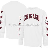 ♝▬ Hot 2023 NBA Chicago Bulls Jersey Training Long Sleeve Tshirt Basketball Sports Tops Plus Size