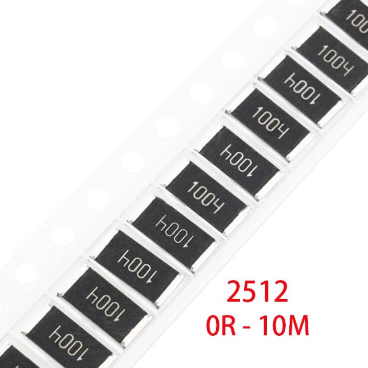 50Pcs 2512 SMD chip fixed resistor 1% 1W 0.1R 0.01R 0.05R 0.001R 0.33R 1R 0R 10R 100R 2W 0.001 0.01 0.1 0.33 0.05 1 0 10 100 ohm