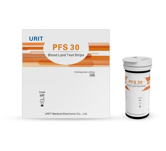 แถบเครื่องวิเคราะห์วัดน้ำตาลในเลือดแบบ5-in-1เครื่องวัดระดับไขมันใน-pfs-30คอเลสเตอรอลรวมความหนาแน่นของไตรกลีเซอไรด์ไลโปโปรตีนกลูโคสในเลือด