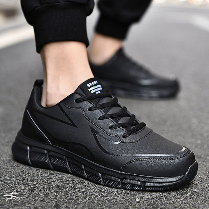 2023-lightweight-pu-leather-men-running-shoes-breathable-comfortable-walking-male-sneakers-men-sports-training-shoes