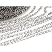 【CW】 5 Meter/ lot Jewelry Findings 5MM Stainless steel color plated High Quality Extended Chains for Necklace amp;Bracelet