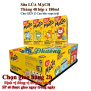 Sữa lúa mạch MALTO thùng 48 hộp 180ml cho GEN Z Cao lớn mỗi ngày