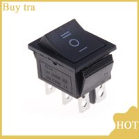 [Buytra] 1pcs KCD4 Rocker Switch Black DPDT ON/OFF/ON 6 PIN 16A/250VAC 20A/125VAC