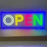 ป้ายไฟ OPEN ป้ายไฟตกแต่งร้านค้า  ป้ายไฟ LED OPEN  ป้ายไฟติดหน้าร้าน  สินค้าพร้อมส่ง