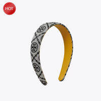 top●Headband Classic Presbyopic Letter Jacquard Fabric Cloth Art Cowhide High-grade Headband