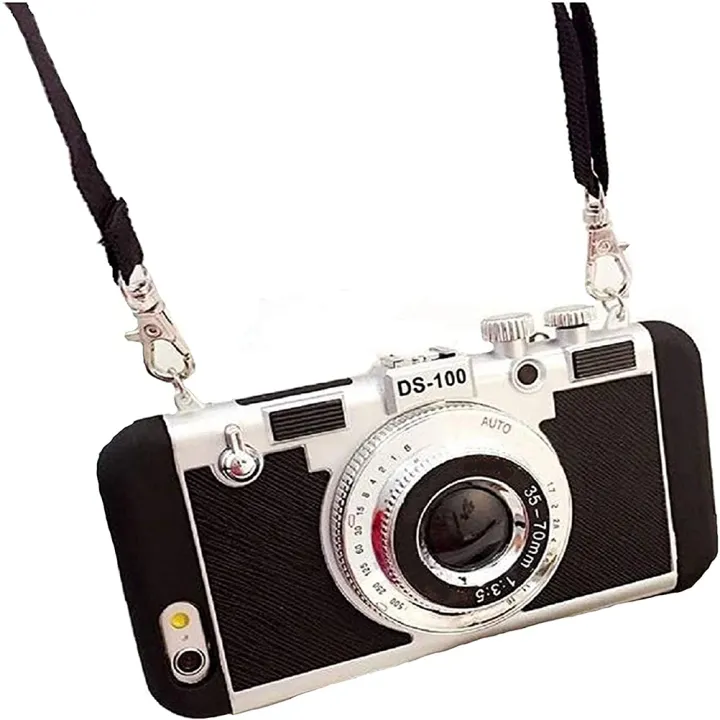 WPA MALL Vintage Camera Phone Case Modern 3D Vintage Style Camera