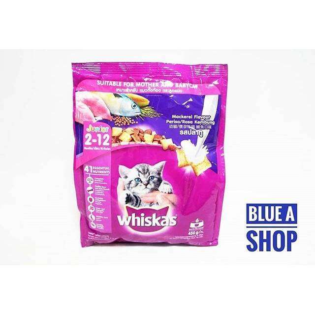 WHISKAS JUNIOR 212 BULAN 450 GRAM MACKEREL FLAVOUR Lazada Indonesia