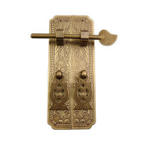 Chinese Antique Straight Cabinet Handle Latch Lock ss Flowers Carving Craft Furniture Door Pulls Drawer Wardrobe Handle Knob