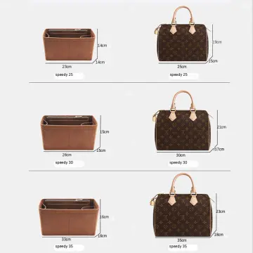 Comparison of Louis Vuitton Speedy 25, 30 & 35 
