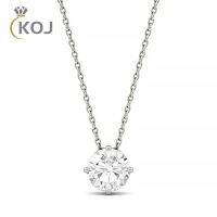 [Gexing ornaments] KOJ Moissanite สร้อยคอ1CT 6.5Mm สำหรับจี้ผู้หญิงสร้อยคอเงิน925สำหรับผู้หญิงเครื่องประดับงานปาร์ตี้เจ้าสาว