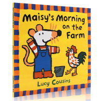 Original English picture book maisy S morning on the farm mouse Bobo experiences the scene of childrens life on the farm. Character development paperback picture book Lucy cousins parent-child early education enlightenment reading materials