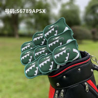 กอล์ฟเหล็กหัวหน้าปก9ชิ้นชุดกอล์ฟคลับ Headcover ดำน้ำวัสดุกอล์ฟปฏิบัติคลับอุปกรณ์ป้องกัน